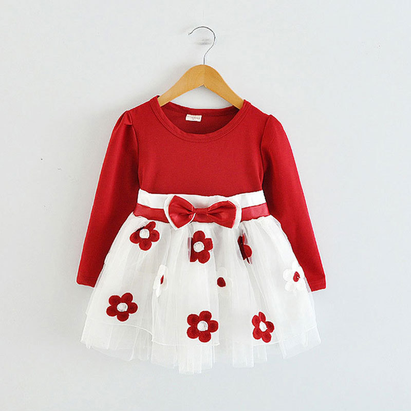 Long sleeve red dress baby Long sleeve red dress baby