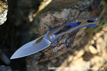 ALEXEY KONYGIN Decepticon 2 Custom Knife Factory Folding Knife D2 Blade Titanium Handle Tactical Hunting Knife