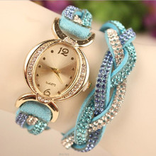 Hot Sale 2015 Popular Gold Jewelry Quartz Watch Women Dress Watches Brand Relogio Feminino Fashion Rhinestone