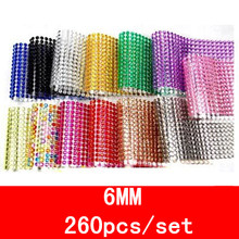 260 pcs /set Children’s toys sticker 6mm Mobile Phone Diy decal crystal Diamond Self-adhesive Rhinestones Scrapbooking Stickers