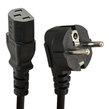 1.5 м C13 IEC чайник в европейский 2 контакт. круглый AC ес подключите кабель питания ведущий пк