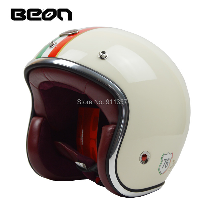 Fashion beon helmet open face half motorcycle ,3/4 retro vintage capacete ,motorcycle helmet open face vintage,open face helmet