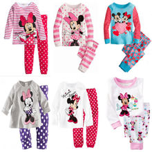 Children Cute Cartoon Baby Kids Girls Nightwear Pajamas Pyjamas Sleepwear Suit
