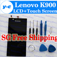 100% New Original LCD Display Sceen + Touch Sceen Assembly Replacement For lenovo K900 5.5 Inch 1920 x 1080 Android Cell Phones