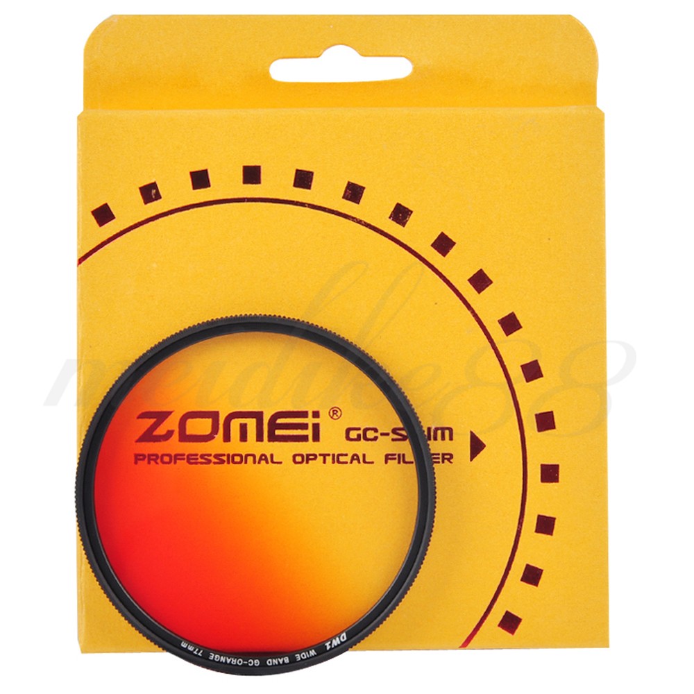 Zomei Ultra Slim Circular Gradual GC Grey Blue Orange Red Lens Filter Kit (4)