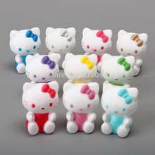 Free Shipping Anime Cartoon Hello Kitty PVC Figure Toys Dolls 8pcs/set Christmas Gift Child Toys KTFG021