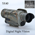 Hunting Infrared digital Night vision monocular scope 5x40 for 200 Meter zoom 5X IR 5MP digital