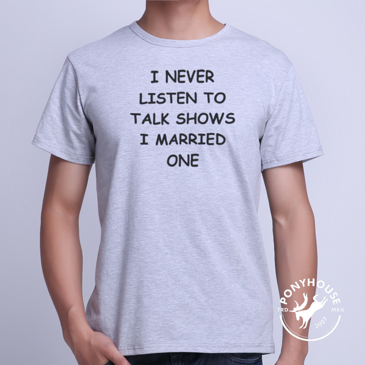 Гаджет  2015H JXE UGJ SX TALK SHOW MARRIAGE funny T-shirt short sleeve male divorce None Изготовление под заказ