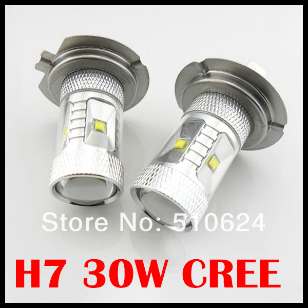 Free Shipping!!! 10pcs/lot H7 HB4 30W CREE XB-D LED Fog Light, 9006 6*5W CREE  Chip H4 H7 H8 H11 9005 1156 7440