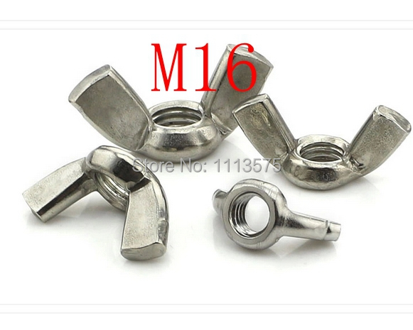 M16,304,321,316 stainless steel wing butterfly nut,wing lock bolts and nuts, nuts and bolts hardware