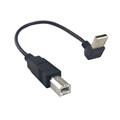 Free Shipping Up Angled 90 degree USB 2 0 Male to B type Male Cable for