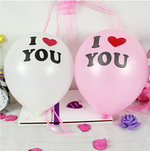 12inch I LOVE YOU Latex Balloons Globos balloons For Wedding Decorations wedding balloon Inflatable Air Balloon Classic Toy