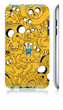 Mobile Phone Cases Retail 1pc adventure time cartoon design white hard cases for ipod touch 4 4th Free Shipping