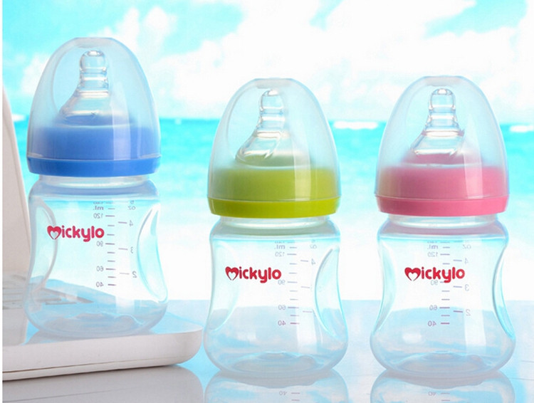 140ML PP Drinking Nursing Bottle Wide Mouth Plastic Baby Feeding Bottle Arc Type Mamaderas High Tempetrature Resistance (4)