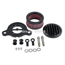 Black Air Cleaner Intake Filter Kit For Harley Sportsters XL883 XL1200 2004 2005 2006 2007 2008
