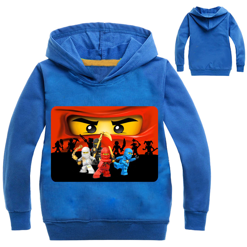 Ninjago Girls Boys Kids Hooded Tops T-shirt Thin Hoodie Jumper Cartoon Clothes