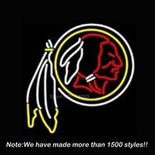New Washington Redskins Neon Sign Neon Bulbs Store Display Glass Tube Handcraft Recreation Garage Advertising Gifts 20×16
