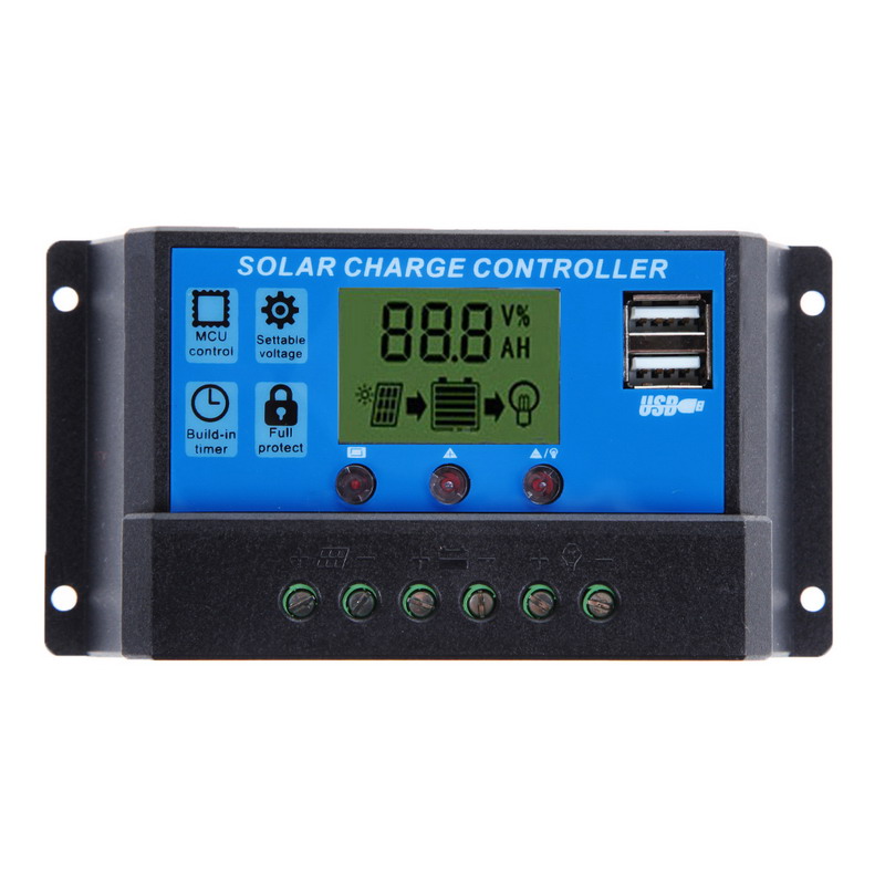 2016 New 1 Pcs 20 A Solar Charge Controller 12V-24V LCD Display Regulator Controller 2USB Solar Panel Charge Regulator A#V9 2016 New 1 Pcs 20 A Solar Charge Controller 12V-24V LCD Display Regulator Controller 2USB Solar Panel Charge Regulator A#V9