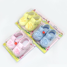 Cute Heart Print Baby Shoes Infant Girl Boy Anti slip Soft Cotton Soled Sneaker