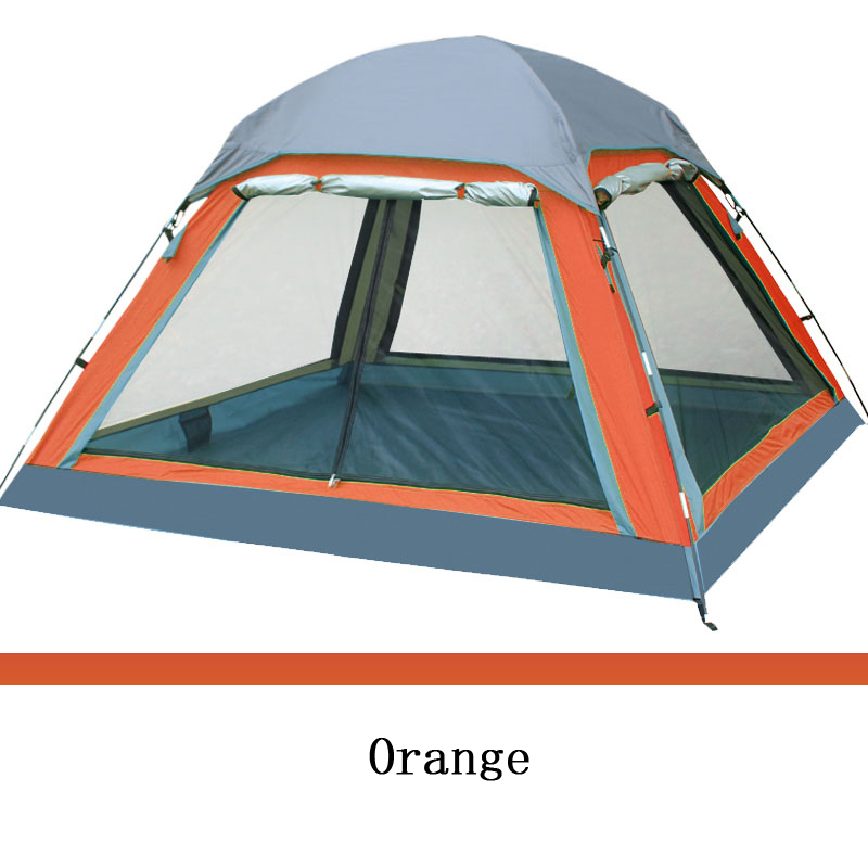 Outdoor Camping Tent 4 person New 2015 Summer Equipment Family Tourism Beach Tents Three-season Double Layer Waterproof
