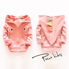 2015 new Autumn spring cartoon rabbit Children Outerwear vestidos hooded girls boy sweatshirt kids clothes moleton