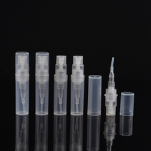 MUB – 2 ml (50pcs/lot) Plastic Refillable Oil Bottles Atomizer Sample Spray Perfume Bottle Mini Portable Containers Cosmetics