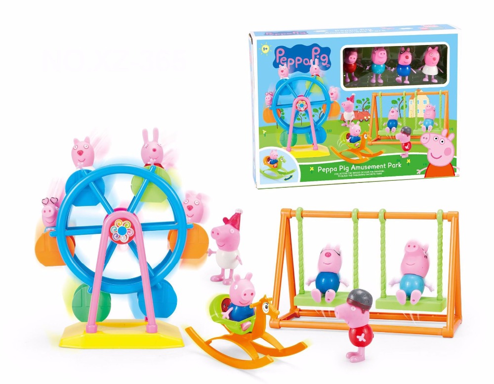 Black Friday Sale Peppa Pig Toy Amusement Park Peppa Pig Action Figures