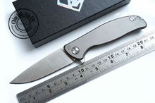 Shirogorov F95 Tactical Flipper 95 plegable Titanium rodamiento exterior caza del cuchillo de bolsillo 9Cr18mov hati cuchillos herramienta EDC