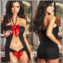 Fashion Red Black Sexy Costumes For Women s Lingerie Set G string Sleepwear erotic sexiest lingerie
