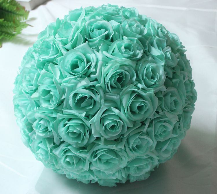 6 15cm Tiffany Blue Hanging Flower Ball Wine Wedding Kissing Balls Pomanders Mint Green Flowers Wedding