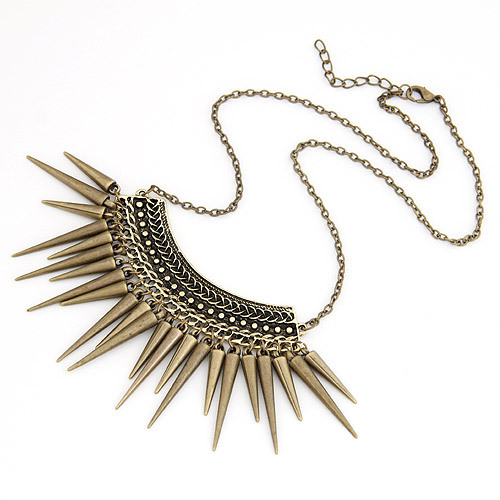 New Vintage Jewelry Punk Spike Statement Necklaces Pendants Choker Collier Collares for women 2015 Accessories Bijuterias