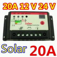 20A 12V 24V Solar Cell Panel Battery Charge Controller Regulator Timer for LED Street Lighting or PV Home System