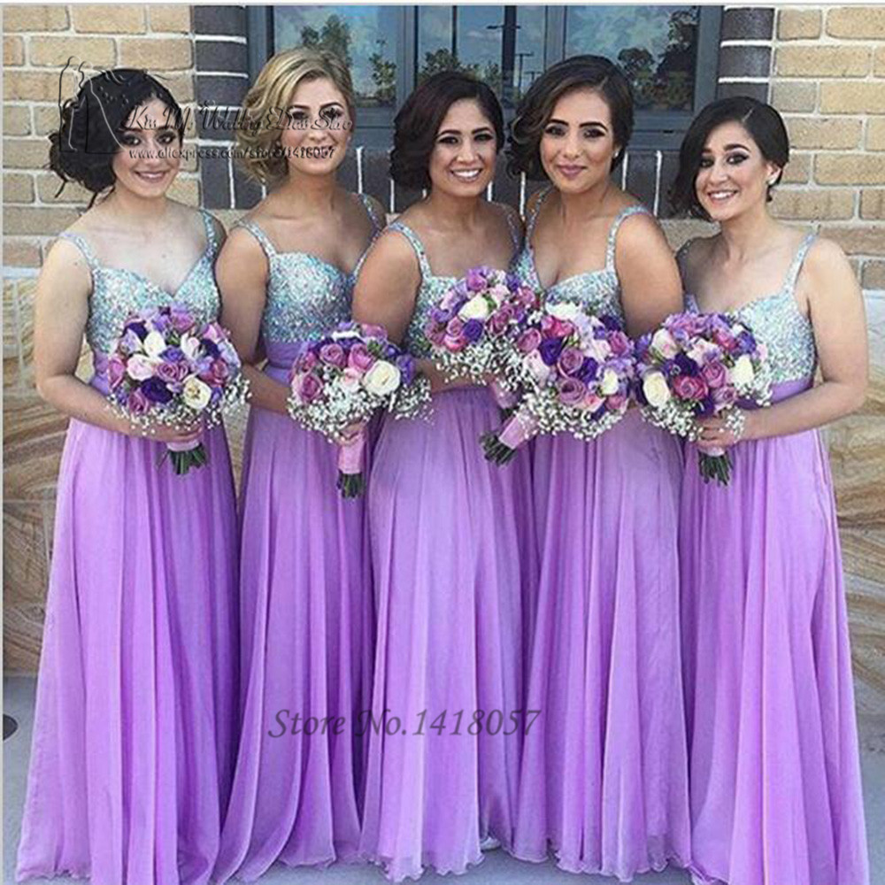 Wedding Purple Bridesmaids Dresses compare prices on silver bridesmaid gown with purple online robe demoiselle dhonneur dresses 2016 sequin wedding party dress gowns chiffon