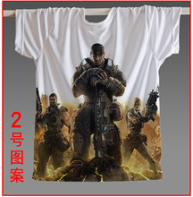 2016 Special Offer Freeshipping Novelty Knitted Hot Game Tee Epic Games Shirts Gears of War 3 Official Men T-shirt All Sizes