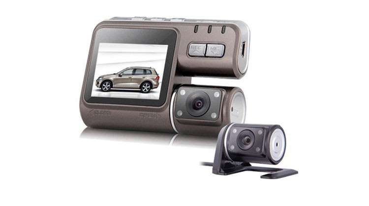 New Car Camera HD 1080P Dash Cam Black Box With Rear 2 Cam Vehicle View Dashboard Cameras Dual Lens Camcorder i1000Car DVR Dual