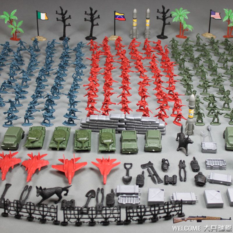 288PCS model Army Corps of Army military soldier model plastic model soldiers children's toy soldier