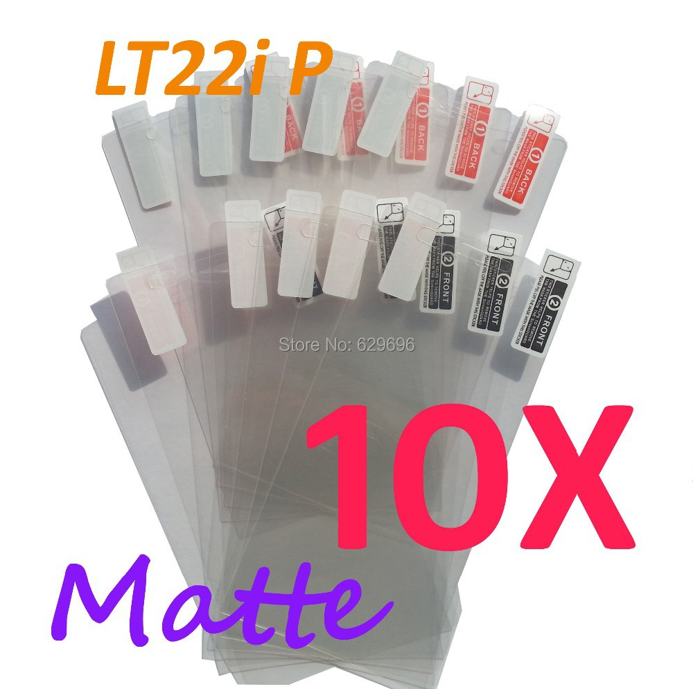 10pcs Matte screen protector anti glare phone bags cases protective film For SONY LT22i Xperia P