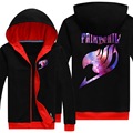 HOt sale Color noctilucent fleece anime Cartoon fairy tail union flag fluorescent zipper men women hoodies