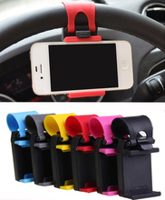 Universal Car Steering Wheel Mobile Phone Holder Bracket for iPhone 4 4S 5 6 6s Samsung Galaxy S4 S5 S6 Note 3 4  MP4 PDA GPS