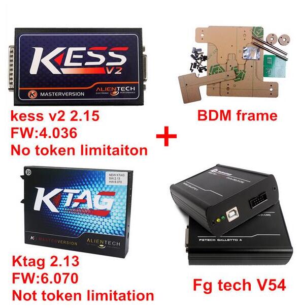 2015   KESS V2.15v4.036 KTAG V2.13 FW 6.070 + FgTech V54 Galletto 4 + BDM   DHL