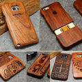 Natural Wooden Wood Bamboo Phone Case For Samsung GALAXY S6 Edge S7 Plus S4 S5 MINI