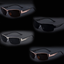 The new Plated blue film sunglasses polarized sunglasses male models within a polarizer Brand sunglasses with