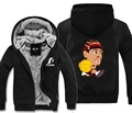Winter Hoodies Cute Iverson 3 Sign Male Jackets Men Sweatshirt Casual Hoody Cloak Shawl Man Cloth