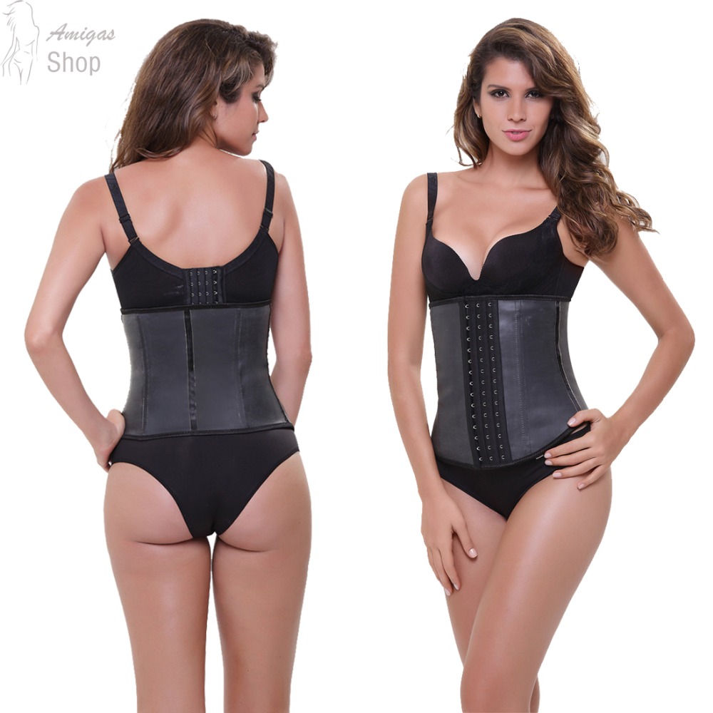 2016 Wholesale Price Sexy Rubber Latex Corsets and Bustiers Women font b Waist b font Training