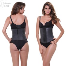 2016 Wholesale Price Sexy Rubber Latex Corsets and Bustiers Women Waist Training Corsets Slimming Body Shapewear Waist Trainer