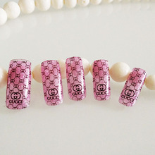 new fashion stylish classical Nail Art sticker nail decal beauty glitter full cover nail wraps free