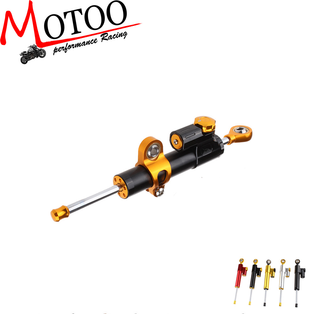 Motoo Steering Damper Motorcycle CNC Stabilizer Linear Reversed Safety Control For yamaha