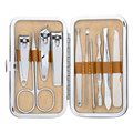 Professional 10pcs Manicure Set Stainless Steel Nail Clipper Kit Pedicure Scissor Ear Pick Tweezer Nail Care