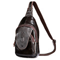 Top Quality Men Genuine Leather Messenger Shoulder Bag First Layer Cowhide Travel Crocodile Pattern Style Sling