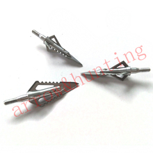 6pcs archery arrow head silver crossbow arrow point 4 blades broadhead for hunting compound bow arrow